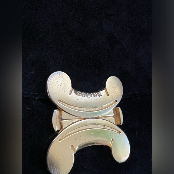 Vintage Celine Triomphe Suede Two-Way bag - Picture 5 of 17